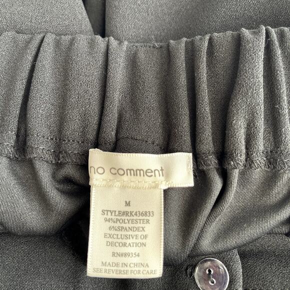 No Comment wide leg trousers, high rise fit with bold white side stripes Size M - Picture 8 of 8